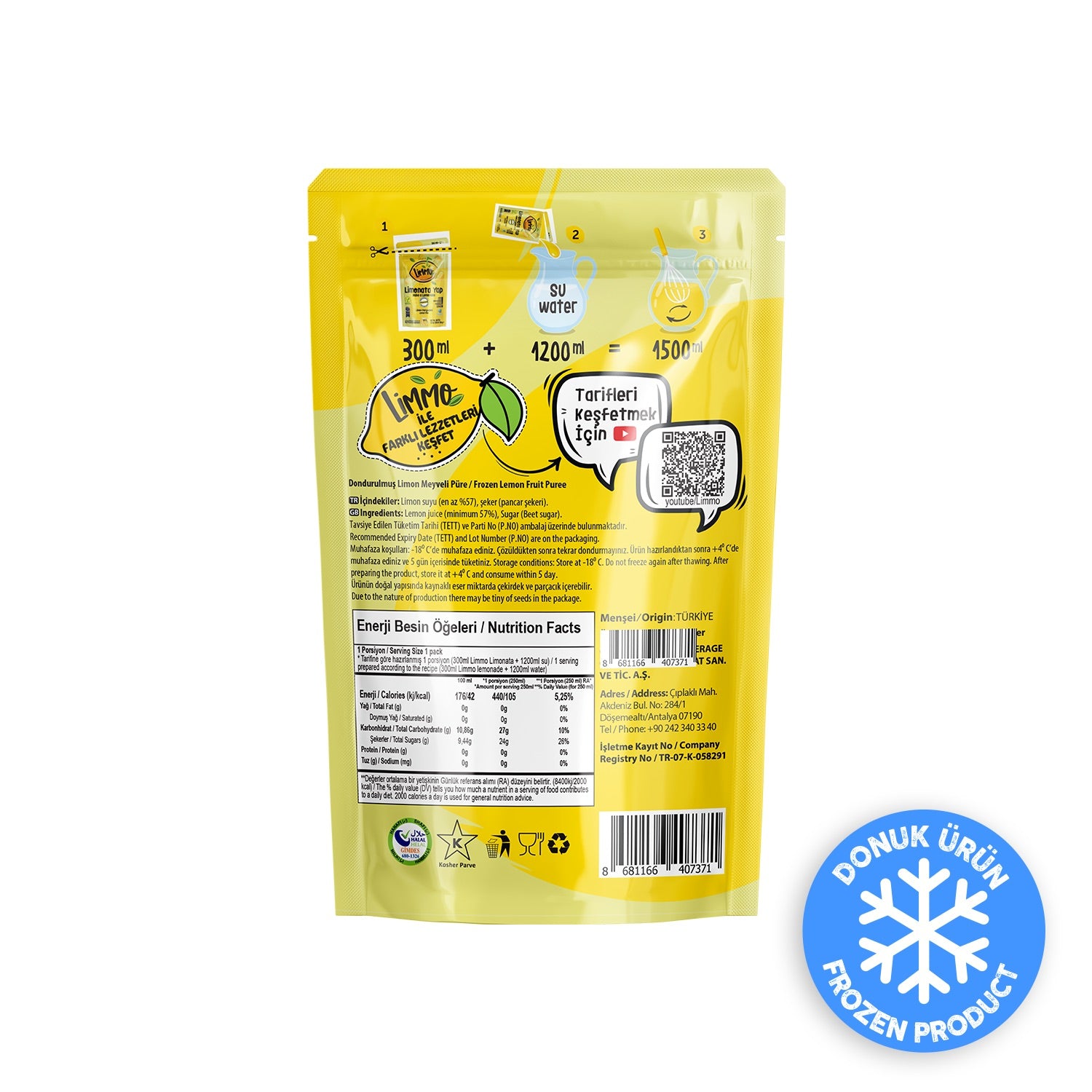 Limmo Limonata Klasik 300 ML