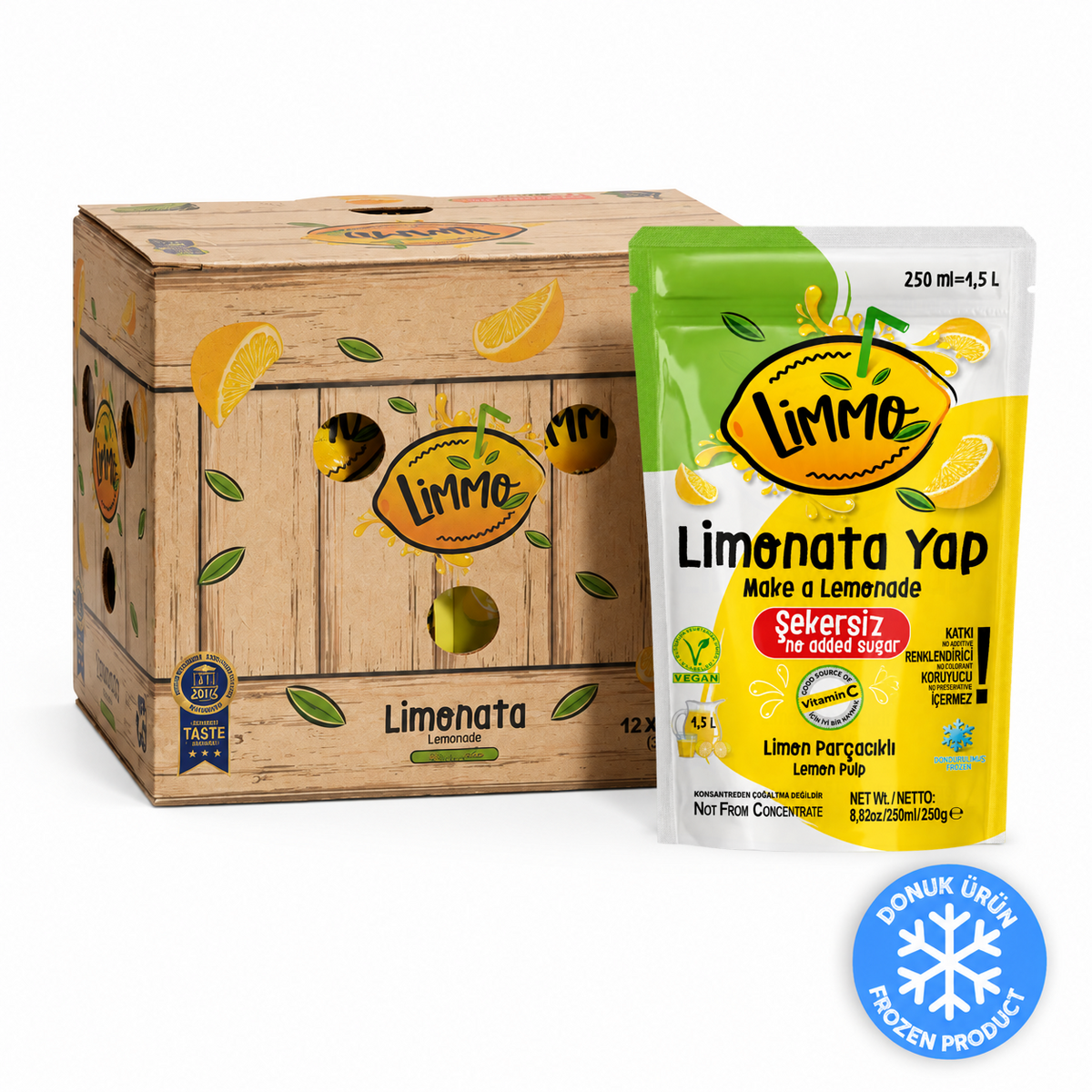 Limmo Şekersiz Limonata 250 ML x 12 (Adet)