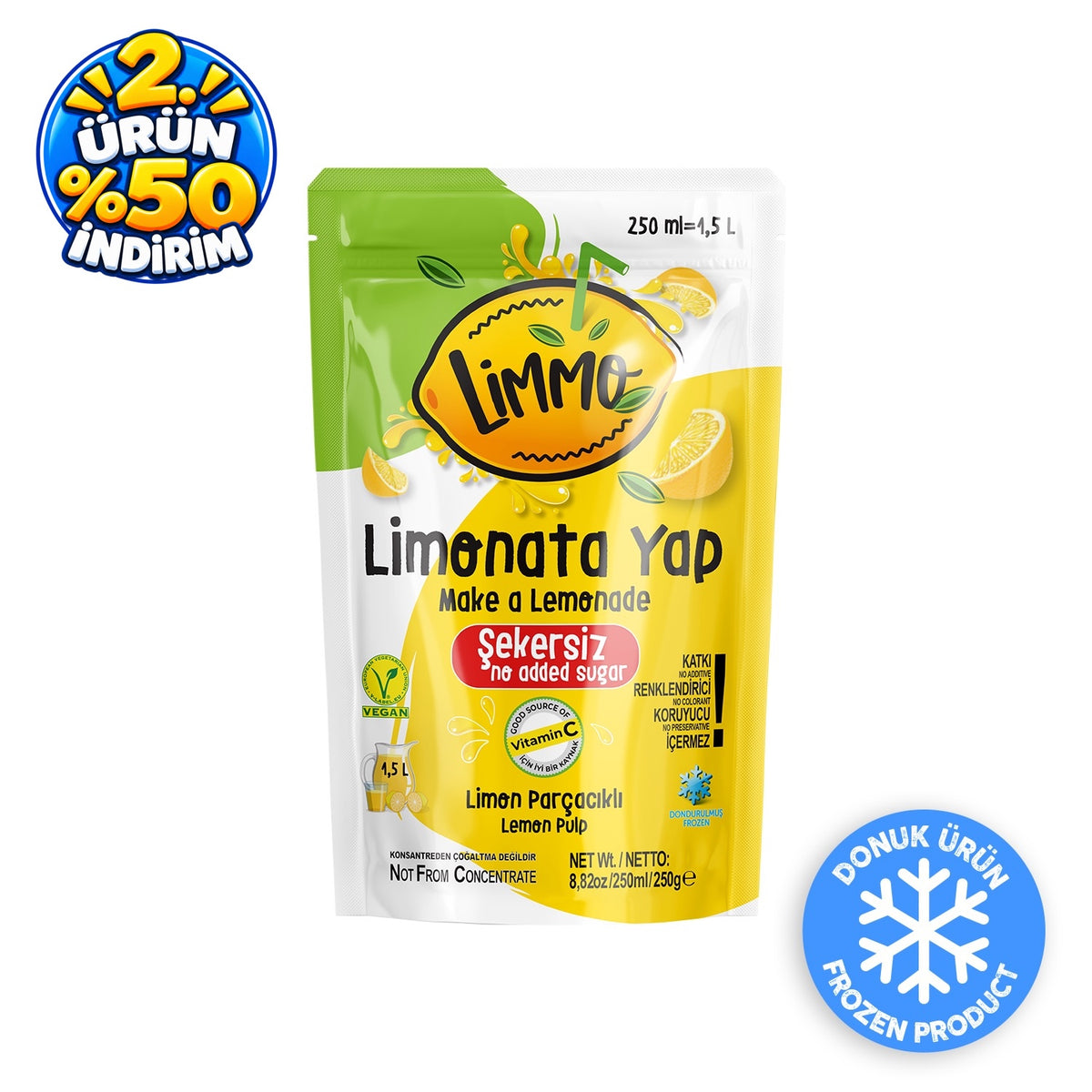 Limmo Şekersiz Limonata 250 ML